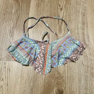 H&M FLOWY RUFFLE BIKINI TOP